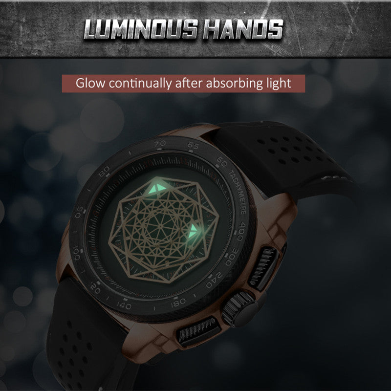 RUIMAS Men Silicone Band Quartz Casual Wrist Watches Large Dial Sport Military Watch Clock Luminous Waterproof Relogio Masculino