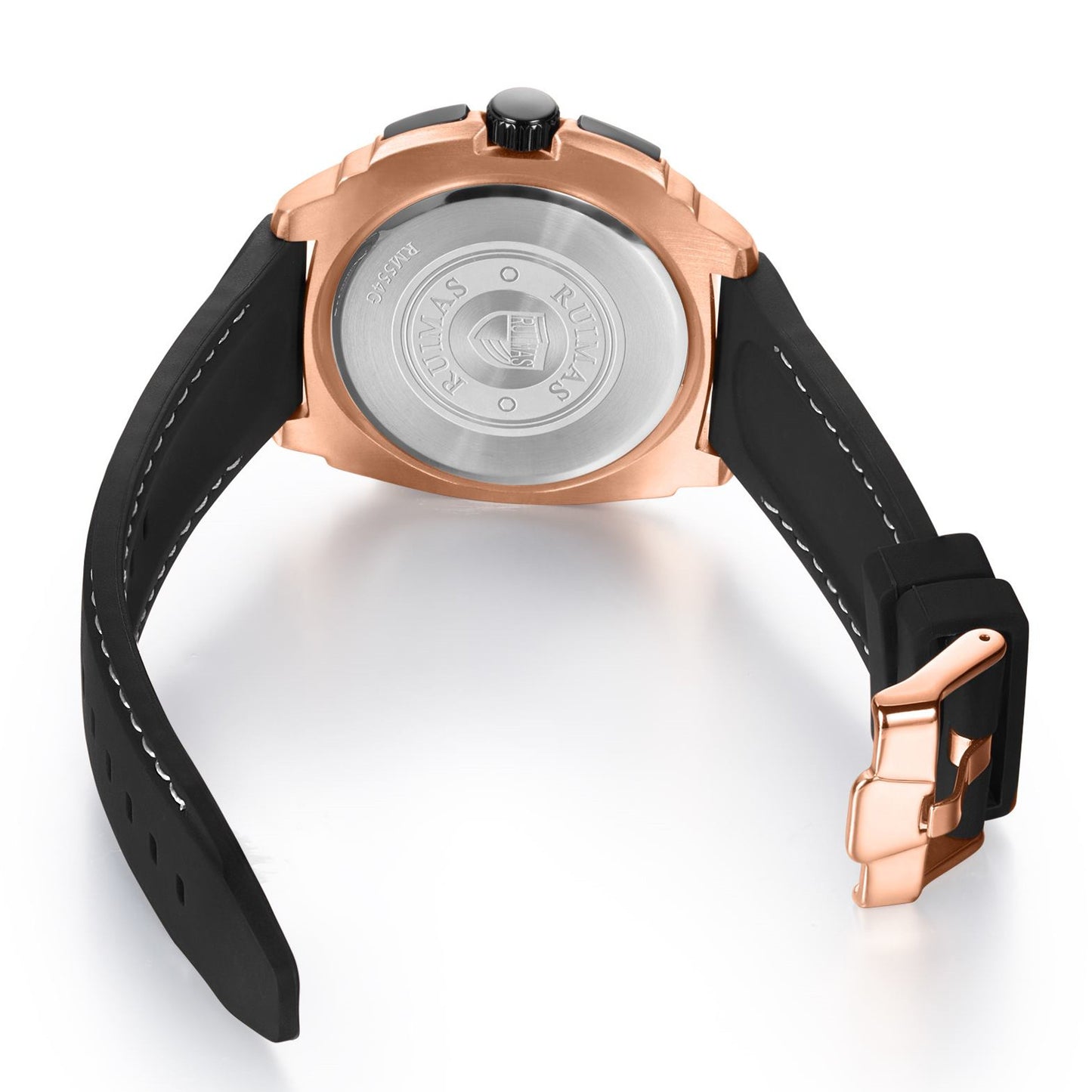 RUIMAS Men Silicone Band Quartz Casual Wrist Watches Large Dial Sport Military Watch Clock Luminous Waterproof Relogio Masculino