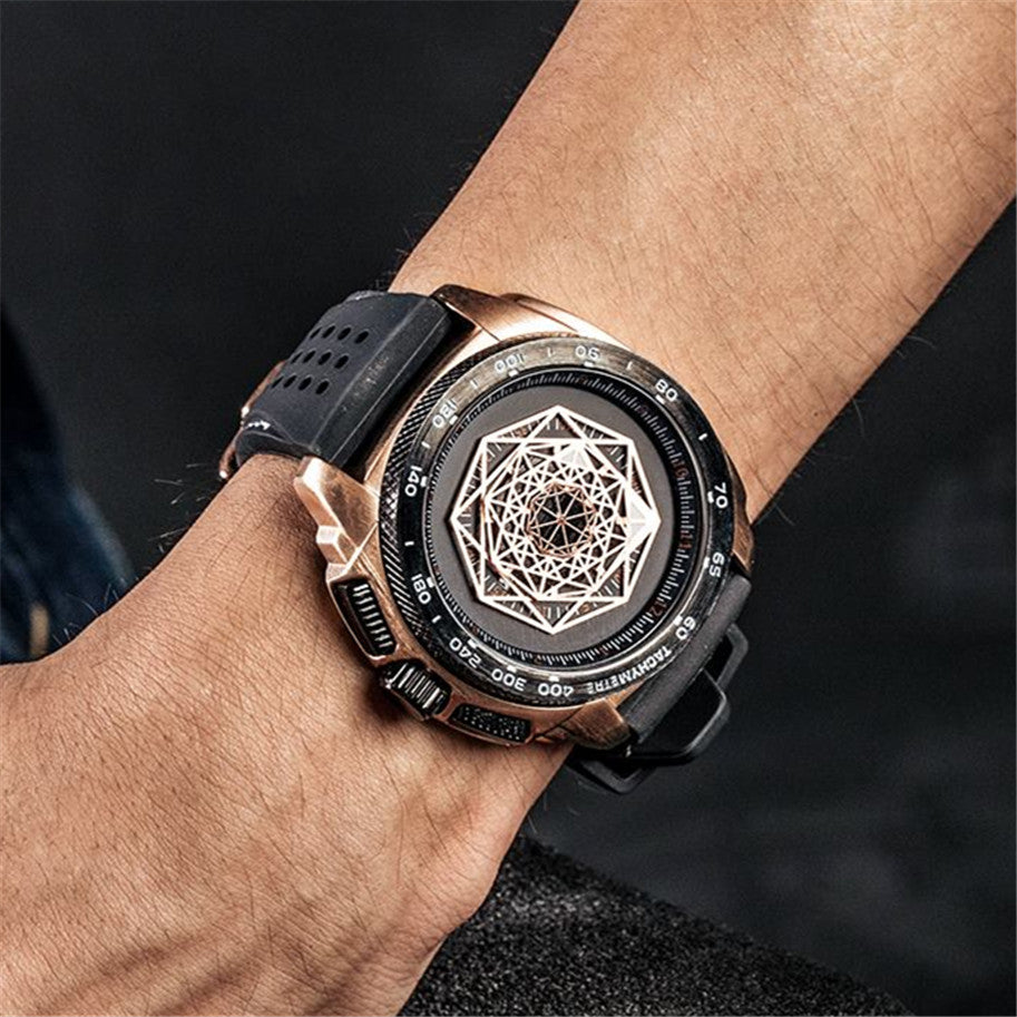 RUIMAS Men Silicone Band Quartz Casual Wrist Watches Large Dial Sport Military Watch Clock Luminous Waterproof Relogio Masculino