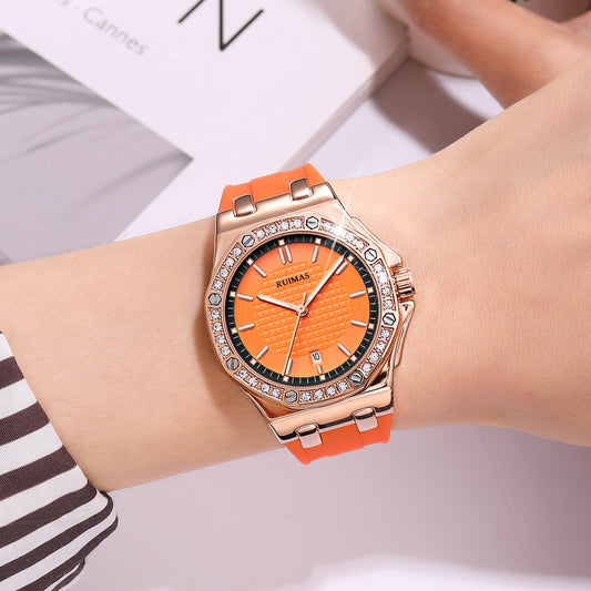 RUIMAS Women Bracelet Quartz Watches Luxury Fashion Ladies Diamond Large Dial Female Elegant Wristwatches Clock Montre Femme
