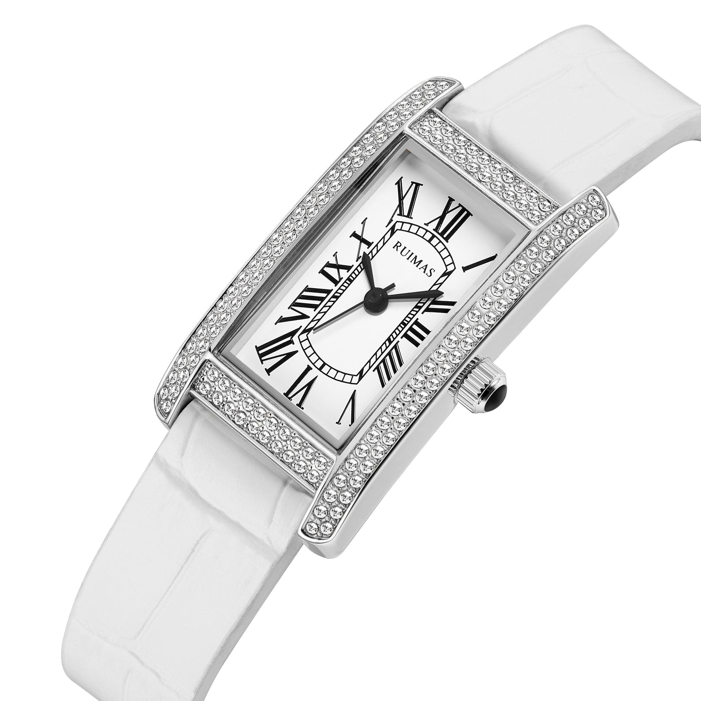 RUIMAS Brand Wrist Watches For Women Square Rose Gold WristWatch Fashion Luxury Leather Female Casual Ladies Quartz Watch Clock