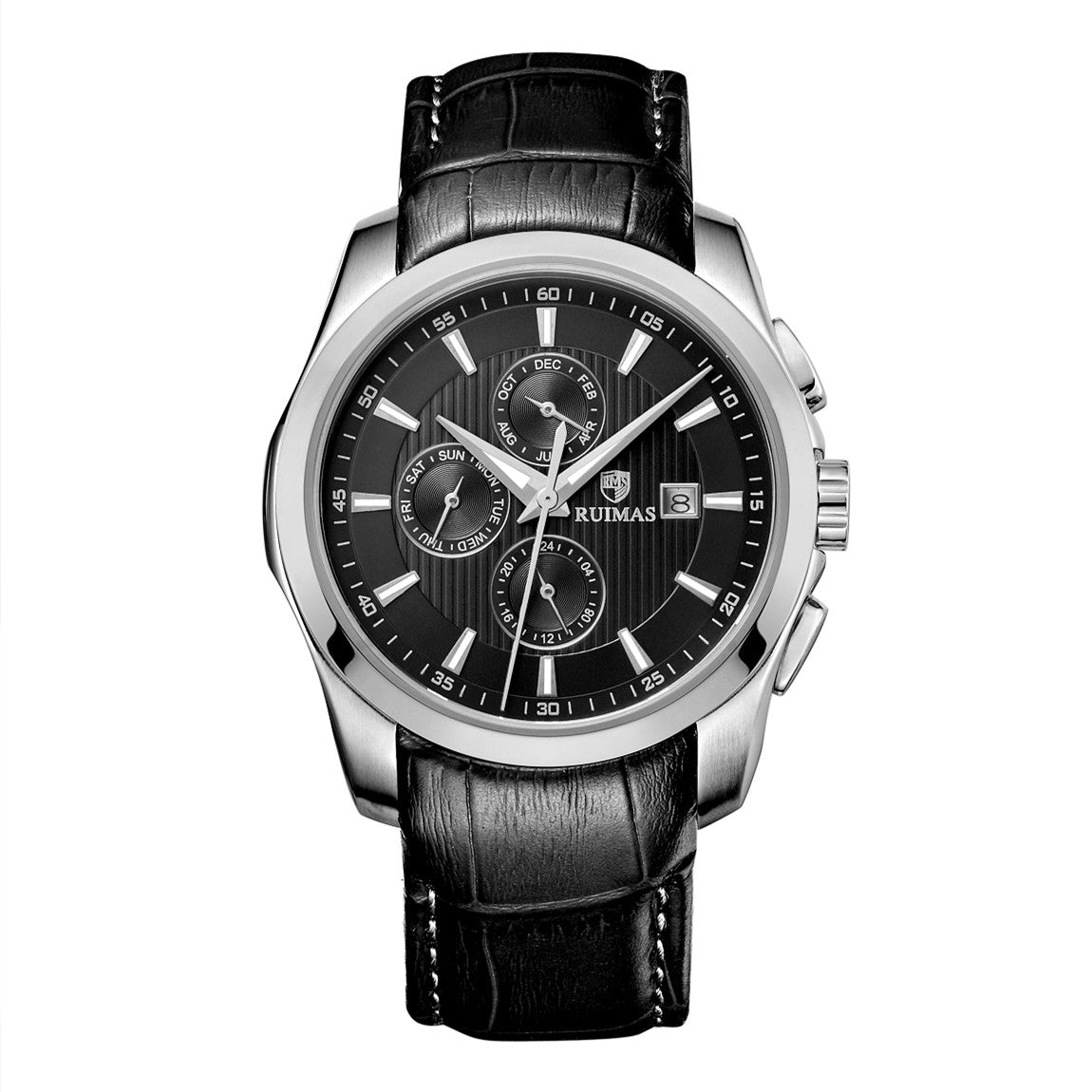 RUIMAS Stainless Steel Band Business Casual Watch for Men Waterproof Luxury Automatic Mechanical Wrist Watches Relogio Masculino