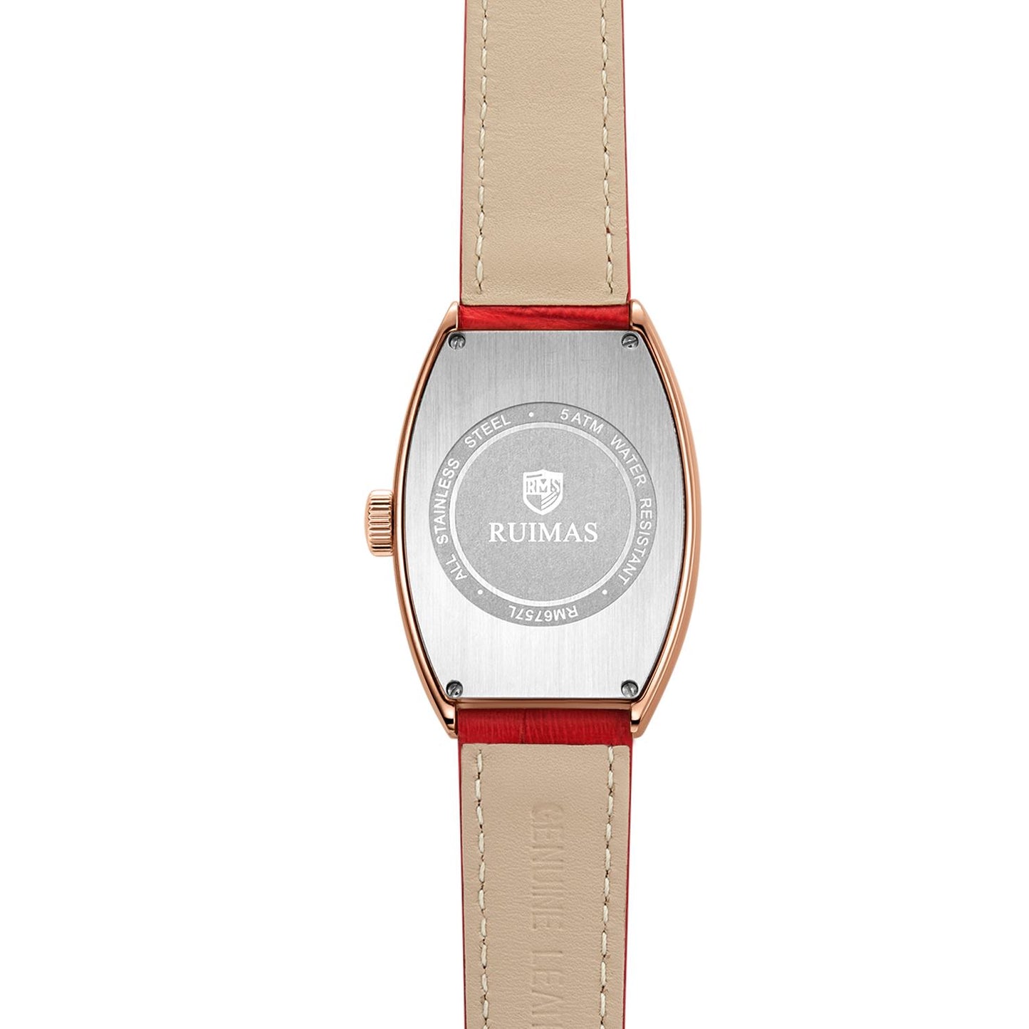 RUIMAS Luxury Diamond Women Automatic Mechanical Watches Waterproof Elegant Ladies Wrist Watch Clock Leather Reloj Mujer 6757