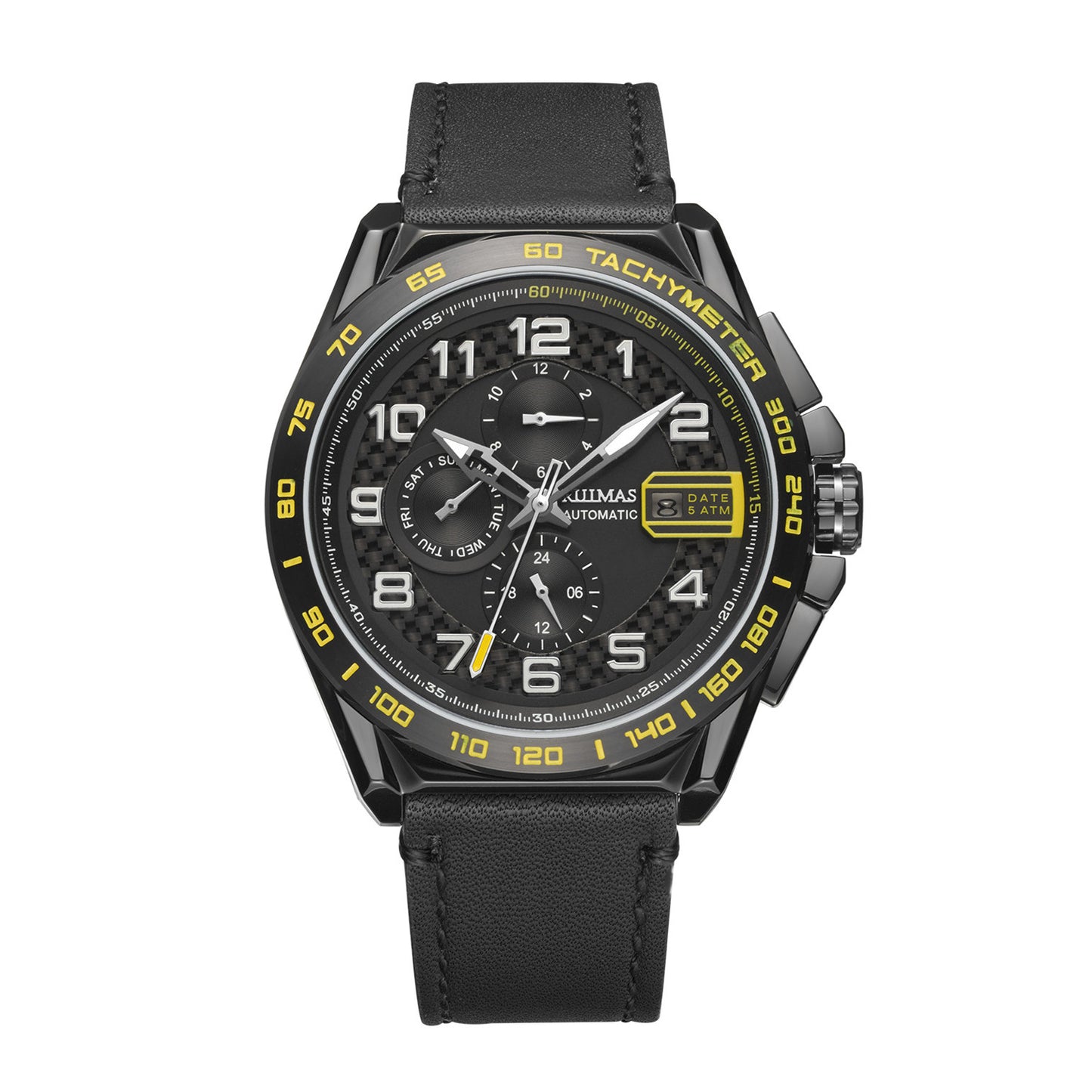 RUIMAS Luxury Men Watches Automatic Mechanical Watch Fashion Sport Casual Wristwatch Leather Strap Luminous Date Male Clock 6771