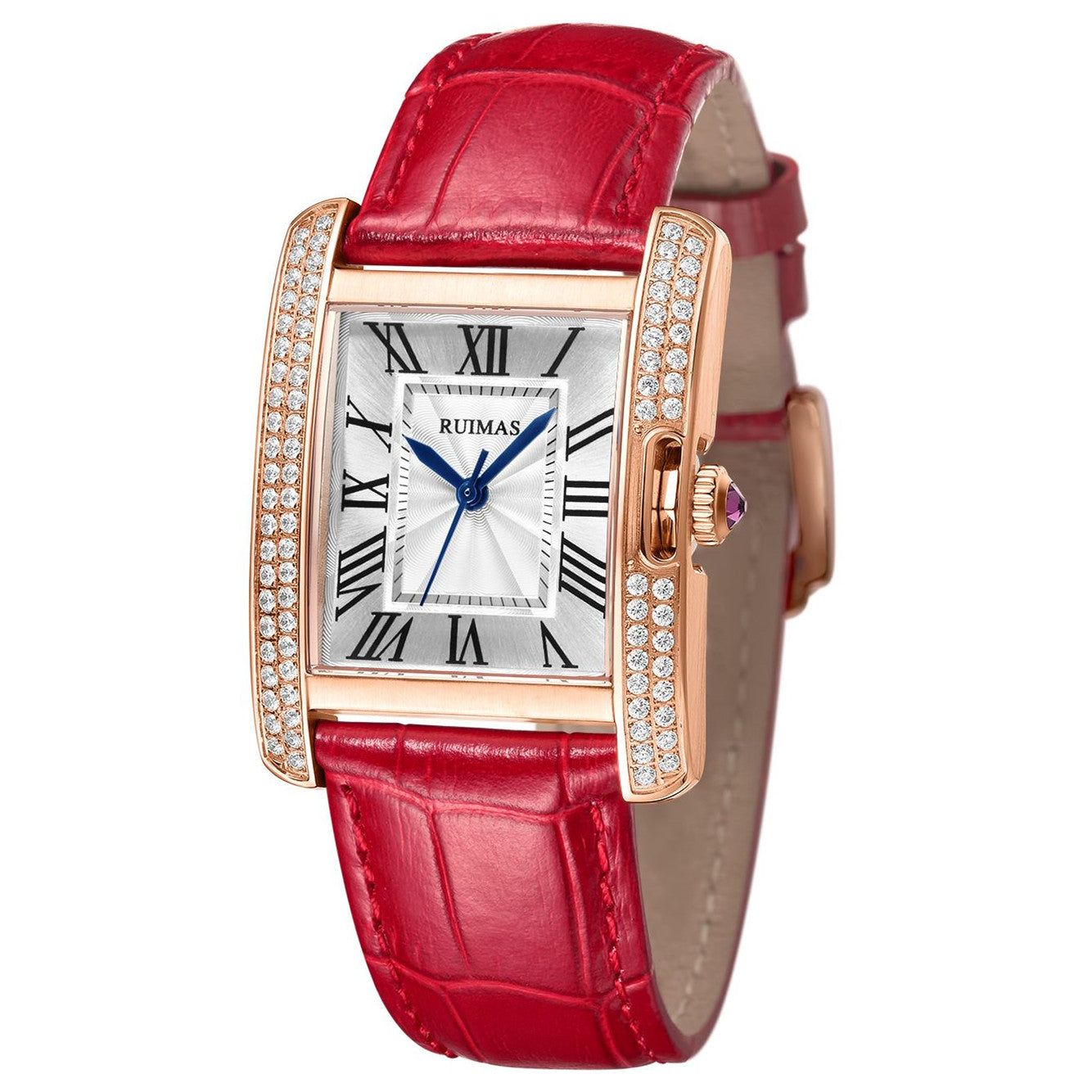 RUIMAS Fashion Automatic Mechanical Watch for Women Luxury Leather Ladies Wristwatch Waterproof Female Clock Reloj Mujer 6773