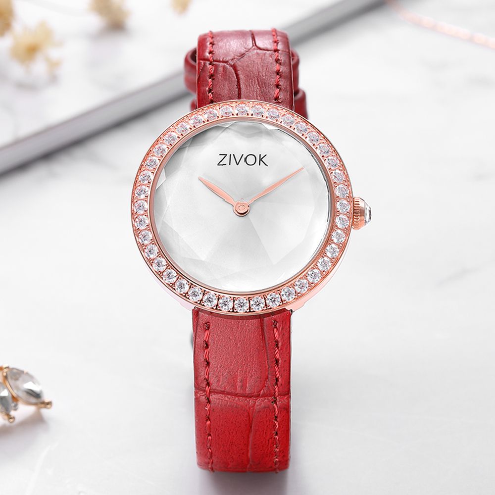 ZIVOK Fashion Watch For Woman Leather Strap Casual Sports Wristwatch Romantic Clock Women's Watches Montre Femme