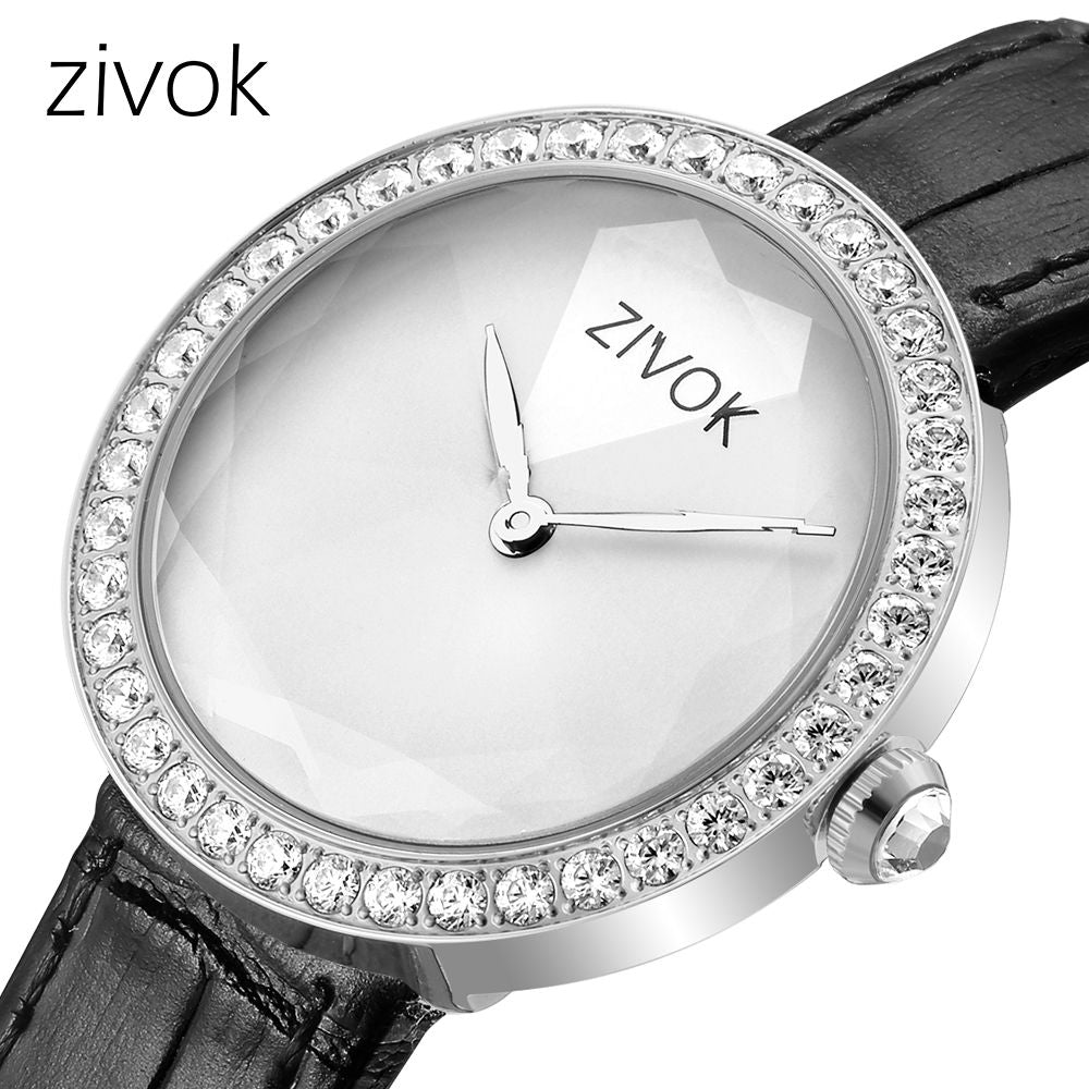 ZIVOK Fashion Watch For Woman Leather Strap Casual Sports Wristwatch Romantic Clock Women's Watches Montre Femme