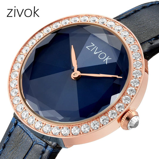 ZIVOK Fashion Watch For Woman Leather Strap Casual Sports Wristwatch Romantic Clock Women's Watches Montre Femme