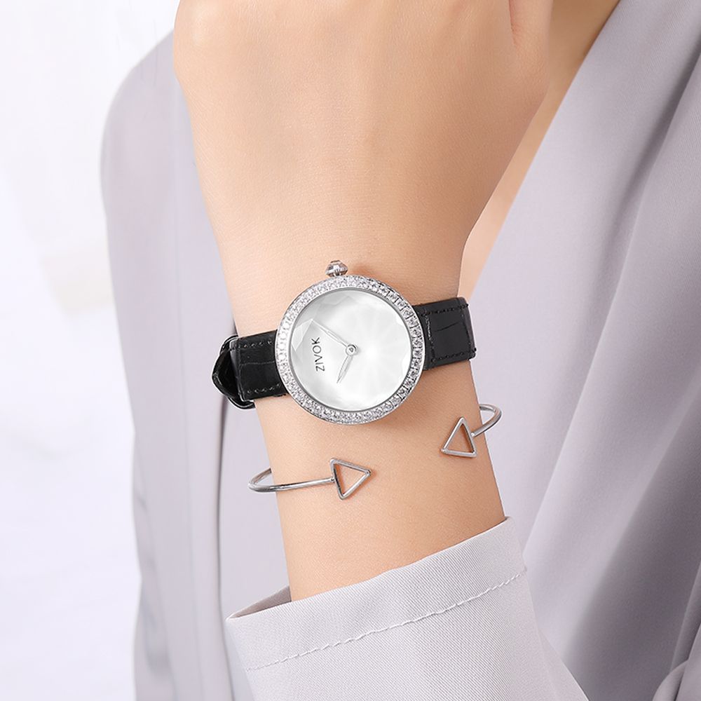 ZIVOK Fashion Watch For Woman Leather Strap Casual Sports Wristwatch Romantic Clock Women's Watches Montre Femme
