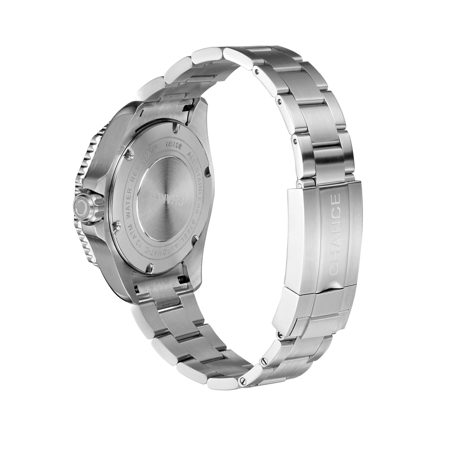 CHANCE Automatic Mechanical Watches Movement 10Bar Waterproof Stainless Steel Sapphire Glass Business Wristwatch Clock