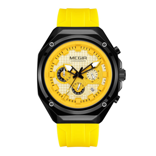 MEGIR Quartz Watch Student Sport Chronograph Date 8118