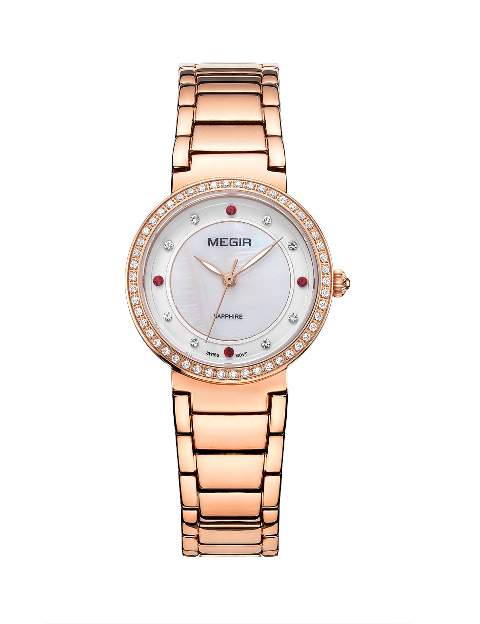 MEGIR Fashion Stainless Steel Women Bracelet Quartz Watches Elegant Business Ladies Clock Female Sport Wristwatch Reloj Mujer 4164