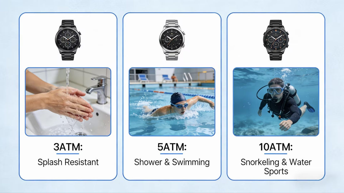 Watch Water Resistance Explained 3 ATM, 5 ATM, 10 ATM