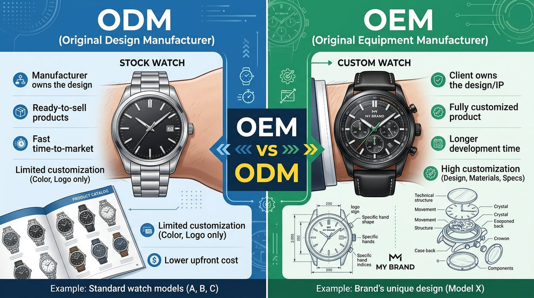 OEM vs ODM Watches Explained: Which Is Better for Your Business?