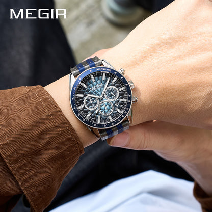MEGIR Chronograph Tachymeter Watch 8121