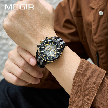 MEGIR Chronograph Tachymeter Watch 8121