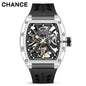 CHANCE Automatic Sport Watch for Men Transparent Mechanical Movment Wristwatch 9-195-11