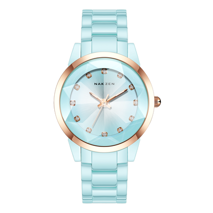 NAKZEN Women Quartz Watches Fashion Ladies Bracelet Colorful Ceramic Watch Diamond luminous Dress Female Clock Reloj Mujer 1022