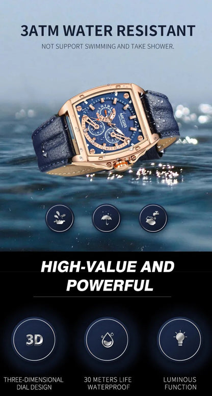 MEGIR Watch for Men Top Brand Fashion Quartz Clock Luminous Waterproof Sport Big Dial Wristwatch Relogio Masculino 2204