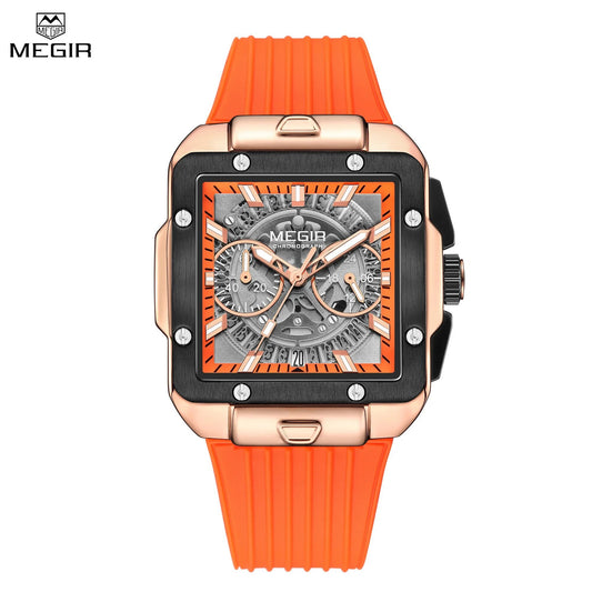 MEGIR Fashion Men's Quartz Military Watches Luxury Large Dial Chronograph Luminous Calendar Sport Wristwatches Relogio Masculino 2228