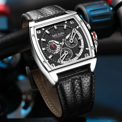 MEGIR Watch for Men Top Brand Fashion Quartz Clock Luminous Waterproof Sport Big Dial Wristwatch Relogio Masculino 2204