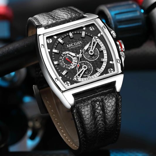 MEGIR Watch for Men Top Brand Fashion Quartz Clock Luminous Waterproof Sport Big Dial Wristwatch Relogio Masculino 2204