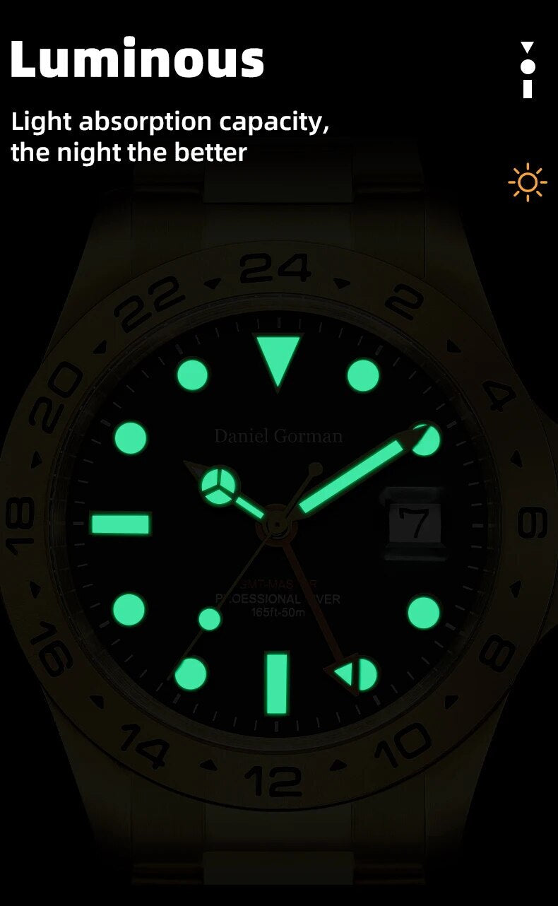 MEGIR Watches New Luxury Business Men Watch Fashion Quartz Clock Calendar Stainless Steel Man's Wristwatch Relogio Masculino 8404