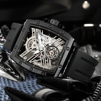 RUIMAS Luxury Fashion Men Sports Quartz Wrist Watches Waterproof Luminous Large Dial Casual Wristwatch Silicone Montre Homme