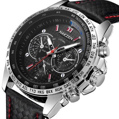 NAKZEN Brand Luxury Men Quartz Watches Man Sport Casual Wrist Watch Luminous Waterproof Watch Male Clock Relogio Masculino