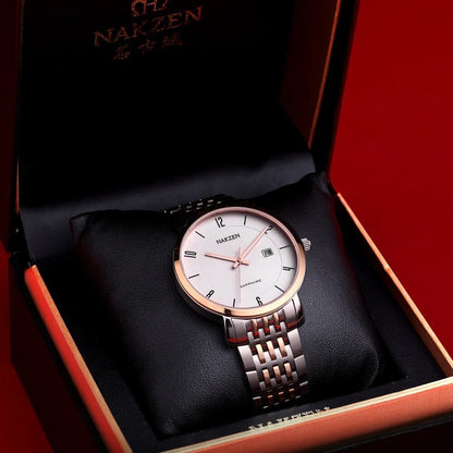 NAKZEN Luxury Brand Men's Quartz Watches Man Waterproof Sapphire Watches Male Business Classic Watch Clock relogio masculino
