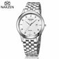 NAKZEN Gold Quartz Watch Top Brand Luxury Men Watches Fashion Stainless Steel Wristwatches Male Clock Relogio Masculino 4011