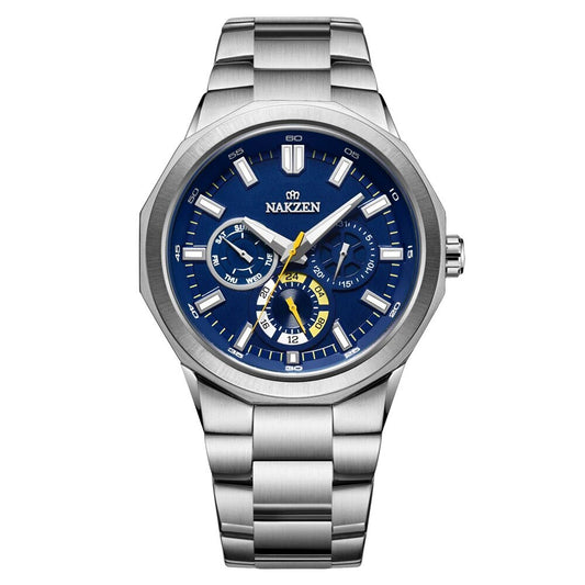 NAKZEN 2020 Quartz Watch Men Top Brand Luxury Waterproof Wristwatch Male Business Military Relogio Masculino Clock +Box
