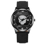 NAKZEN 2019 New Mens Watches Top Brand Luxury Fashion Skull Quartz Watch Waterproof Leather strap Luminous relogio masculino 4067
