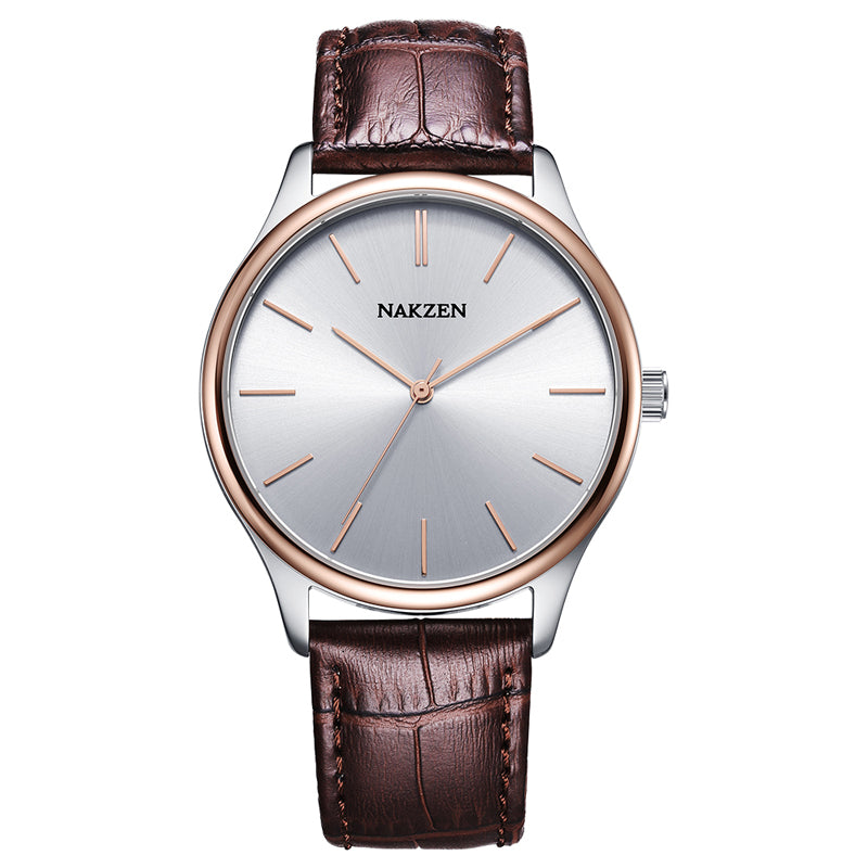 NAKZEN Fashion Lovers Watches Women Stainless Steel Ultra Thin Watches Classic Quartz Watches Luxury Clock Relogio Masculino 4118