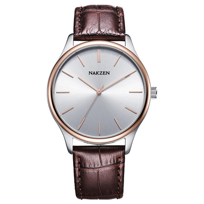 NAKZEN Fashion Lovers Watches Women Stainless Steel Ultra Thin Watches Classic Quartz Watches Luxury Clock Relogio Masculino 4118