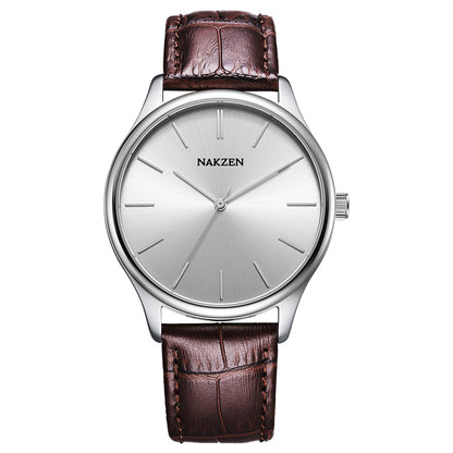 NAKZEN Fashion Lovers Watches Women Stainless Steel Ultra Thin Watches Classic Quartz Watches Luxury Clock Relogio Masculino 4118