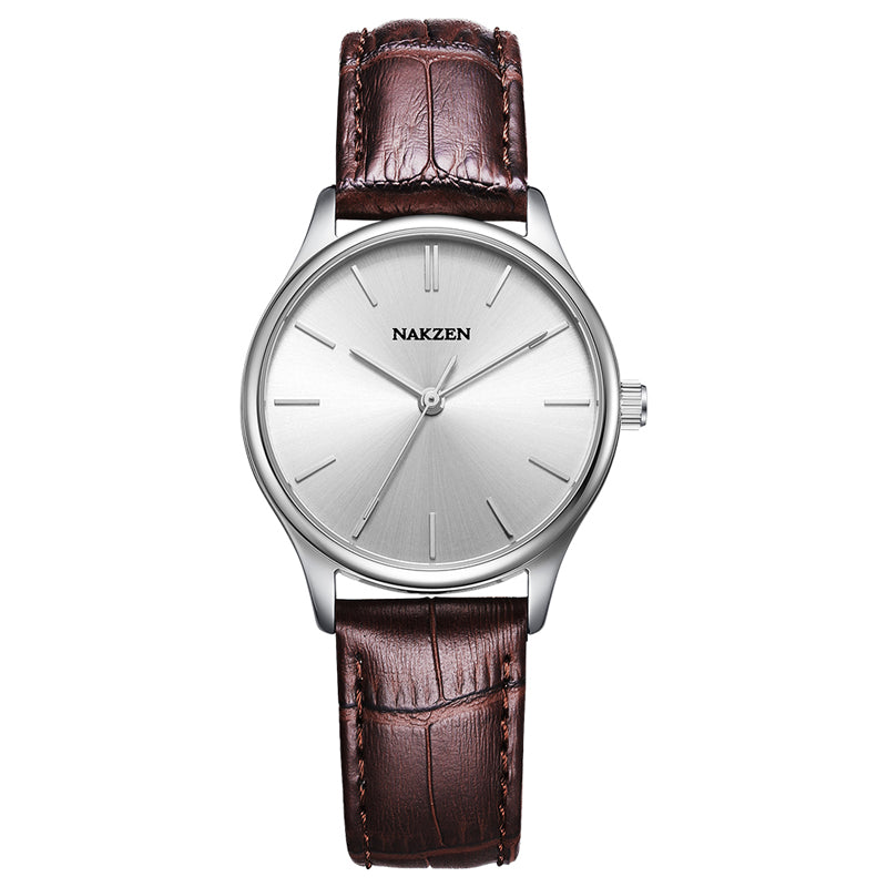 NAKZEN Fashion Lovers Watches Women Stainless Steel Ultra Thin Watches Classic Quartz Watches Luxury Clock Relogio Masculino 4118