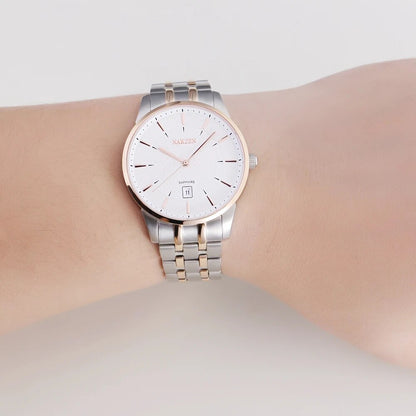 NAKZEN Top Luxury Brand Men's Watches Waterproof Quartz Stainless Steel Watch Rose Gold Watches Male Clock Relogio Masculino