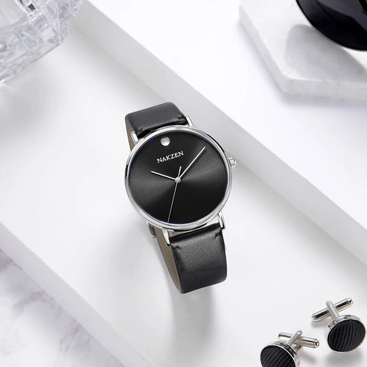 NAKZEN 2020 New Men's Watches Top Brand Luxury Quartz Watch Men Leather Waterproof Cool Watch Man Clocks Relogio Masculino 4105