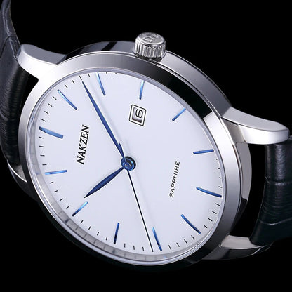 NAKZEN Top Brand Mens Quartz watch Waterproof Luminous Sapphire Crystal Mirror Classic Watches Male Electronic Wristwatch Clock