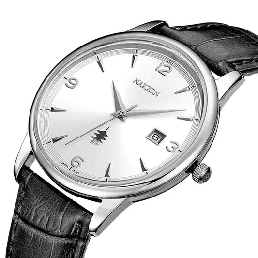 Men Watches Ontwerp Luxe Mannen Quartz Horloge Rvs Gmt Horloge Top Merk Echt leer Waterproof Dress Watch Horloges Reloj Homber