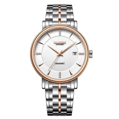 NAKZEN Men Business Wristwatch Brand Luxury Diamond Automatic Mechanical Watches Relogio Masculino Japanese movement Miyota 9015