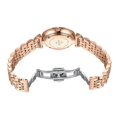 2021 New NAKZEN Luxury Crystal Watch Women Waterproof Rose Gold Steel Strap Ladies Wrist Watches Top Brand Bracelet Clock Relogi