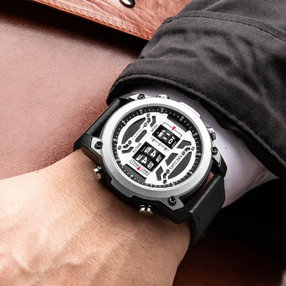 MEGIR Men's Watch Roller Business Casual Wristwatch Leather Fashion Sports Quartz Watch Chronograph Waterproof Male Clock 2142