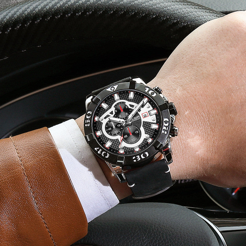 MEGIR Men Watches Fashion Luxury Big Dial Sports Watches Waterproof Quartz Wristwatch Chronograph Man Casual Luminous Clock 2136