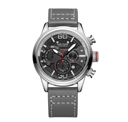 MEGIR Fashion Mens Watches Top Brand Luxury Sports Chronograph Quartz Wrist Watch Men Business Wristwatch Relogio Masculino 2110