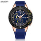 MEGIR Watches for Men Chronograph Fashion Luxury Sports Watches Silicone Strap Waterproof Calendar Quartz Man Clock Wristwatch 2095