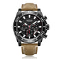 MEGIR Men Watches Brand Luxury Sports Quartz Chronograph Men's Army Military Wristwatch Leather Strap Male Clock Reloj Hombre 2094