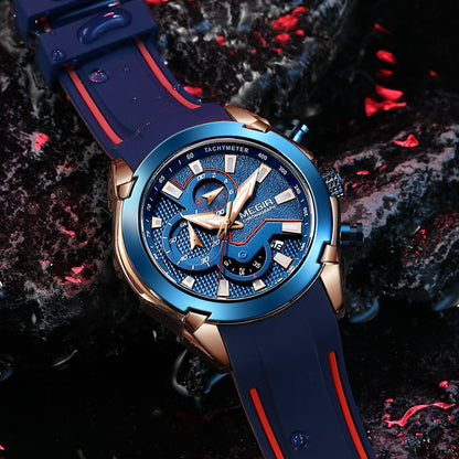 MEGIR Fashion Men's Watches Silicone Military Sport Watch Waterproof Date Chronograph Clock Wrist Watch Relogio Masculino 2065