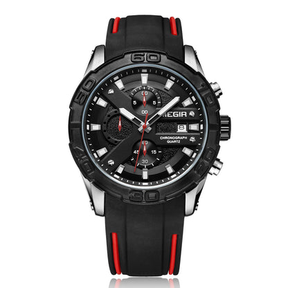 MEGIR Fashion Sport Watches for Men Top Brand Military Quartz Wristwatch Calendar Male Clock Chronograph Montre Homme 2055